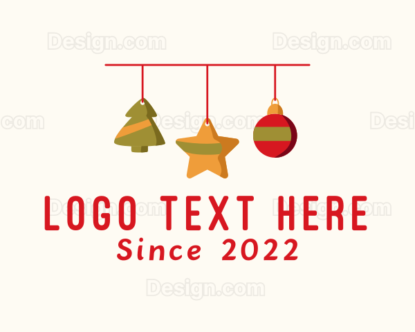 Decorative Christmas Ornament Logo