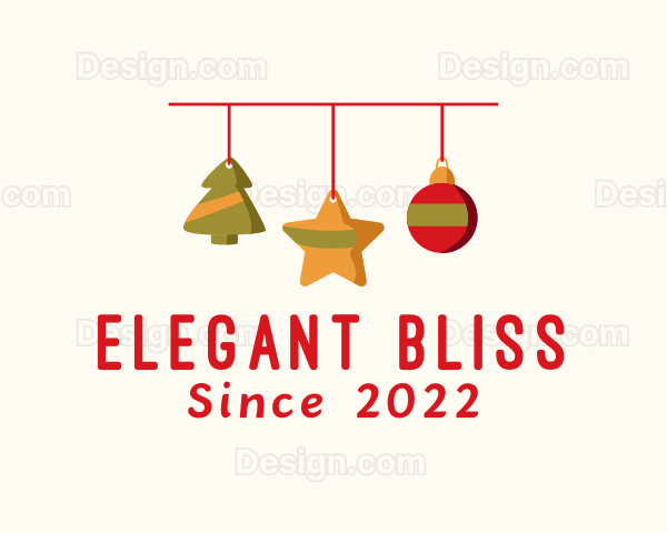 Decorative Christmas Ornament Logo
