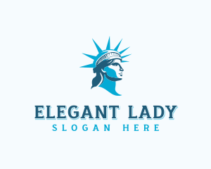 Lady Liberty Patriot logo design