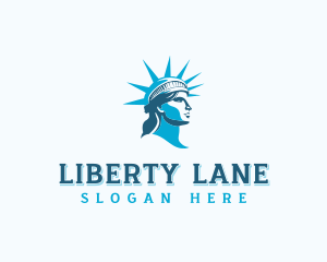 Lady Liberty Patriot logo design