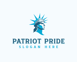 Lady Liberty Patriot logo design