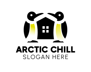 Penguin House Zoo  logo design