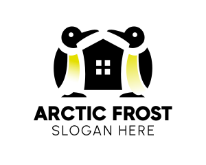 Penguin House Zoo  logo design