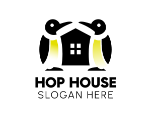 Penguin House Zoo  logo design