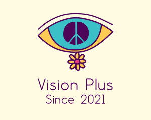 Hippie Peace Eye logo