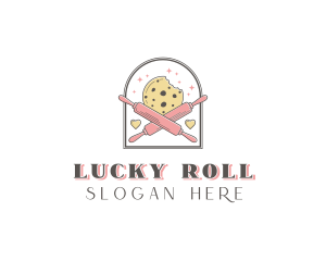 Cookie Rolling Pin Bakery logo design