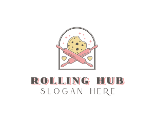 Cookie Rolling Pin Bakery logo design