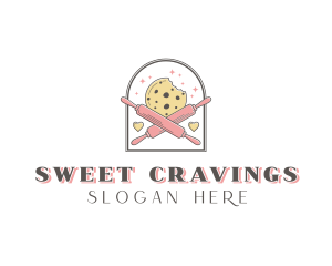 Cookie Rolling Pin Bakery logo design