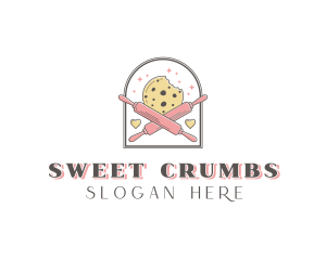 Cookie Rolling Pin Bakery logo design