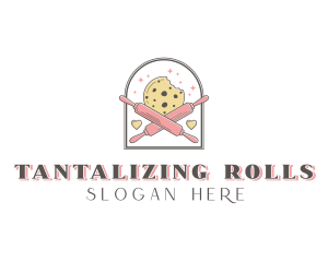 Cookie Rolling Pin Bakery logo design