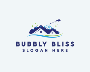 Pressure Wash Bubbles logo design