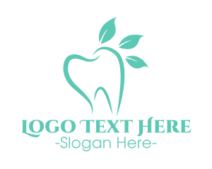 Green Dental Tooth logo design