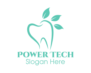 Green Dental Tooth Logo