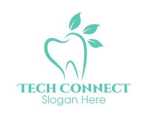 Green Dental Tooth Logo