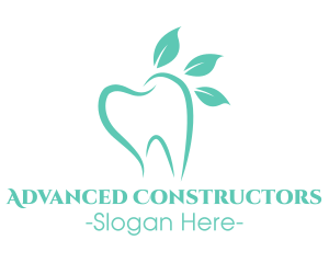 Green Dental Tooth logo design