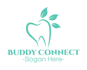 Green Dental Tooth logo design