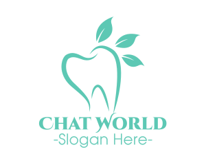 Green Dental Tooth logo design