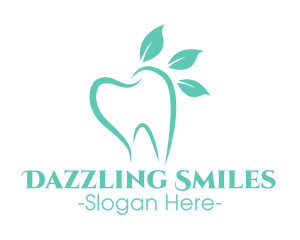 Green Dental Tooth logo