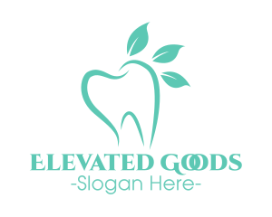 Green Dental Tooth logo design