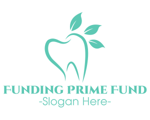 Green Dental Tooth logo design