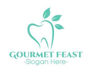 Green Dental Tooth logo design