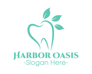 Green Dental Tooth logo design