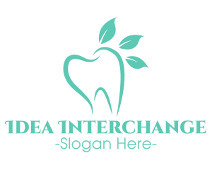 Green Dental Tooth logo design