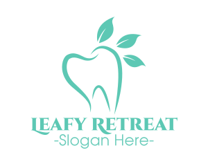 Green Dental Tooth logo design