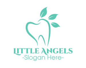 Green Dental Tooth logo design