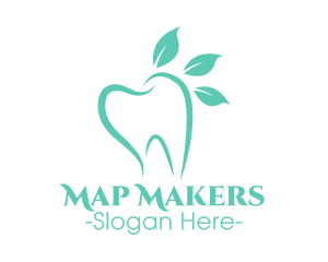 Green Dental Tooth logo design