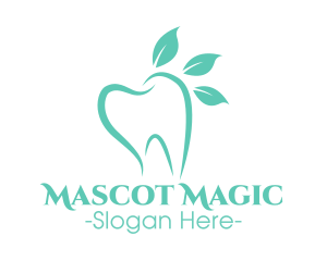 Green Dental Tooth logo design