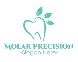 Green Dental Tooth logo