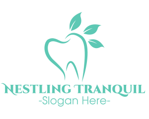 Green Dental Tooth logo design