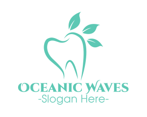 Green Dental Tooth logo design