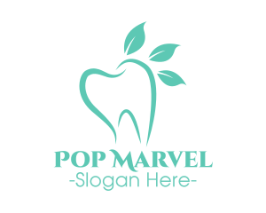 Green Dental Tooth logo design