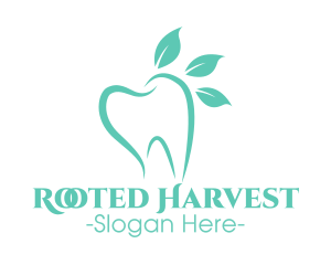 Green Dental Tooth logo design