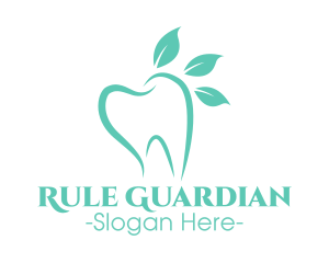 Green Dental Tooth logo design