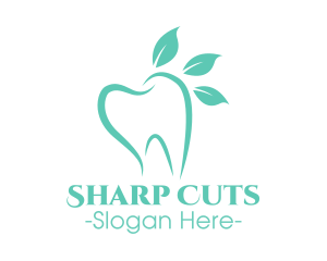 Green Dental Tooth logo design