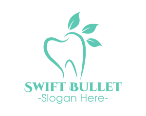 Green Dental Tooth logo design