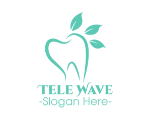 Green Dental Tooth logo design