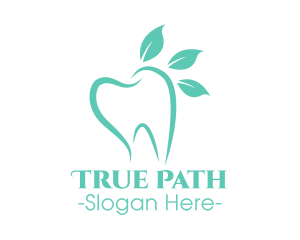 Green Dental Tooth logo design