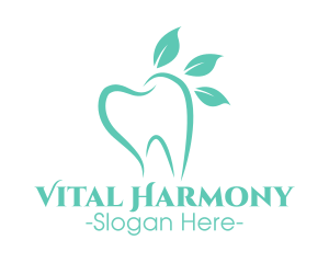 Green Dental Tooth logo design