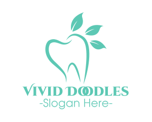 Green Dental Tooth logo design