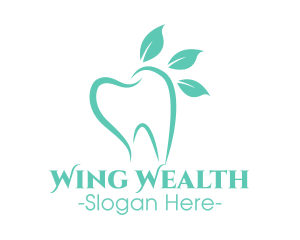 Green Dental Tooth logo design