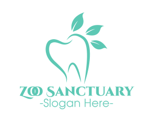 Green Dental Tooth logo design