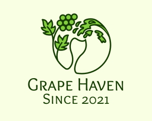 Liquid Grape Glass logo design