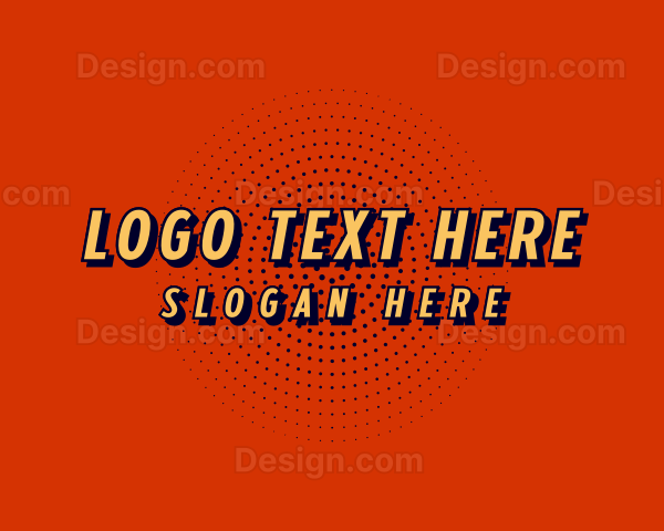 Cartoon Pop Art Wordmark Logo