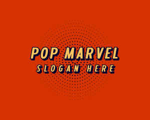 Cartoon Pop Art Wordmark logo