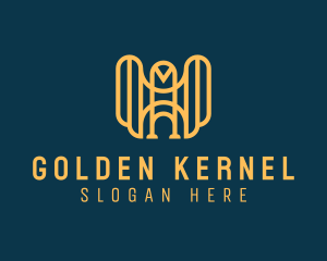 Golden Royal Eagle logo design