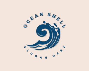 Clam Shell Beach logo design